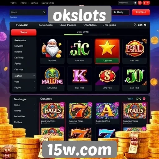 Análise da interface do usuário do site okslots